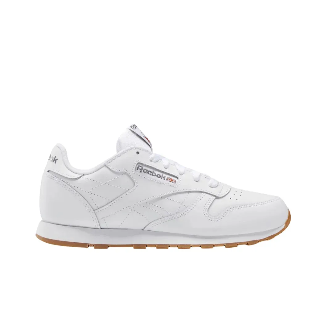 Reebok White Leather Lifestyle Shoes for Kids