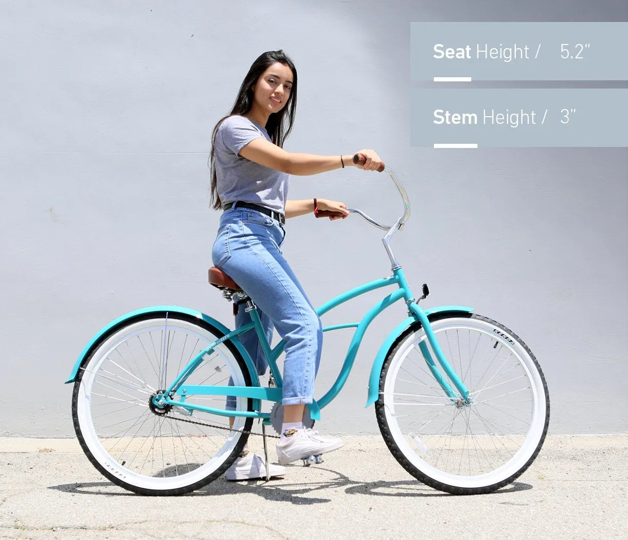 sixthreezero Scholar Woman 3 Speed 26" Beach Cruiser Bike