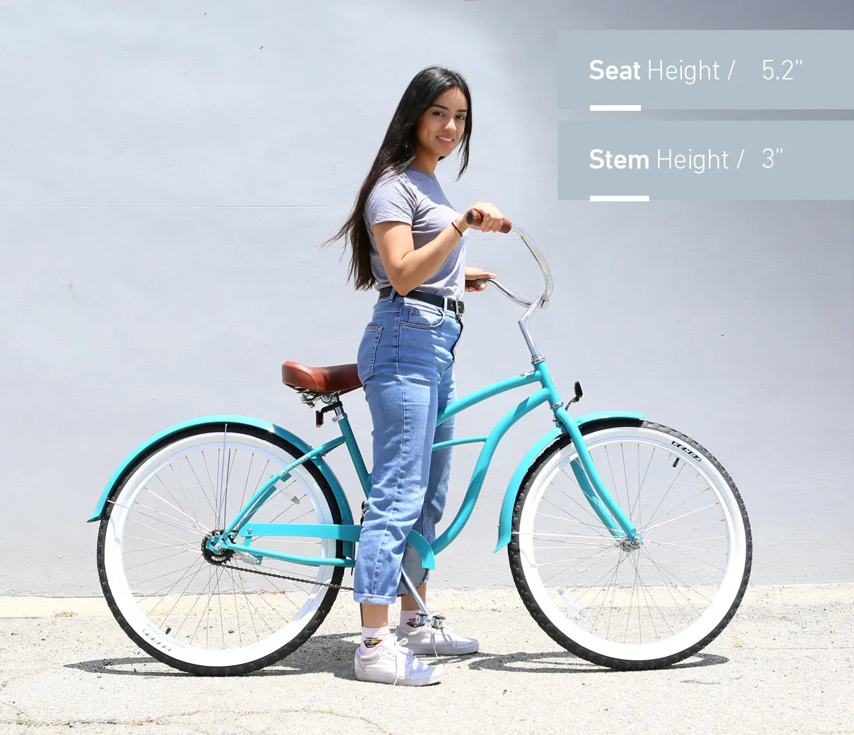 sixthreezero Scholar Woman 3 Speed 26" Beach Cruiser Bike