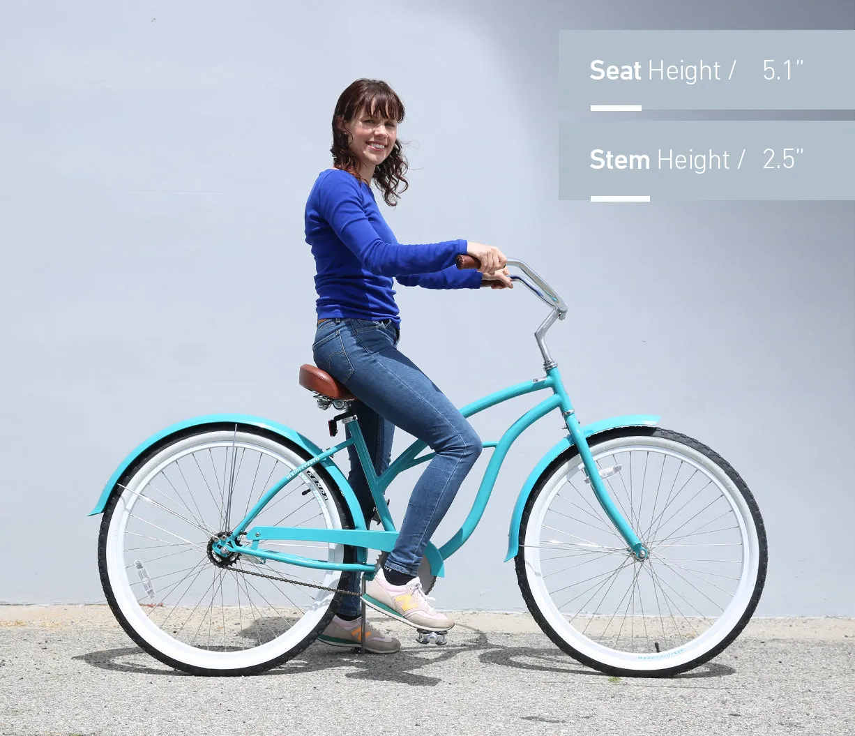 sixthreezero Teal Single Speed Women's Beach Cruiser Bike