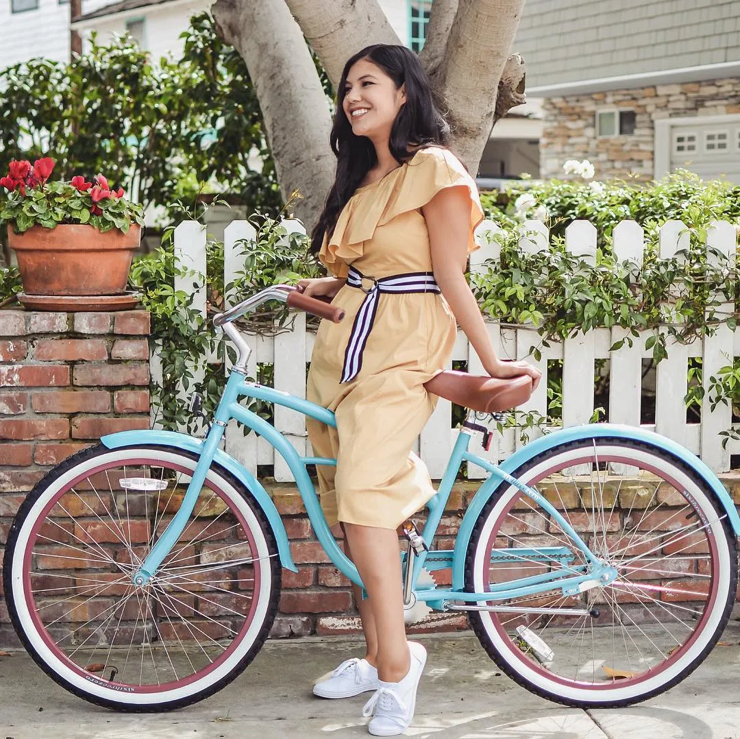 sixthreezero Teal Single Speed Women's Beach Cruiser Bike