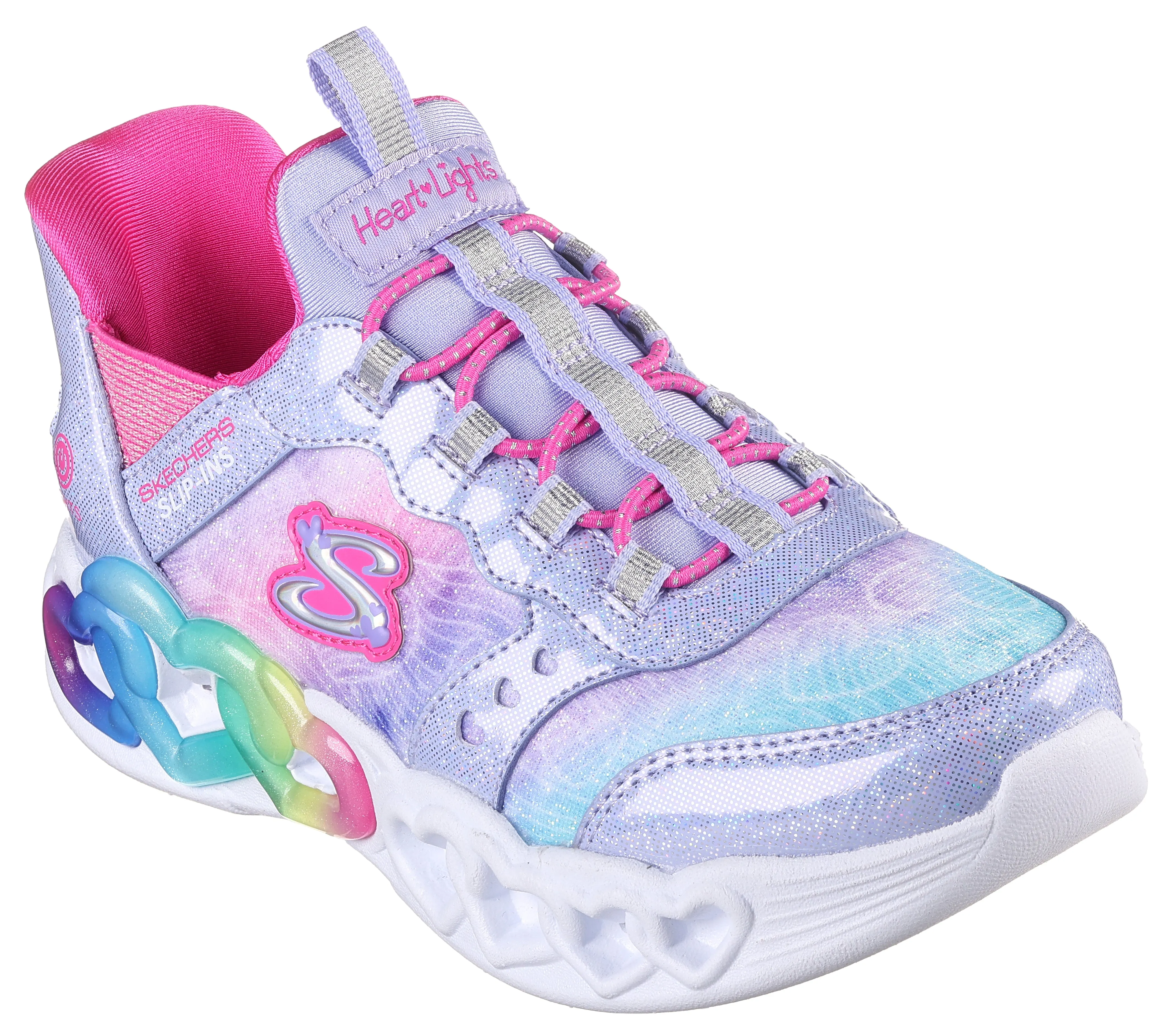 Skechers 303755L INFINITE HEART LIGHTS ETERNAL SHIMMER Lavender / Multi