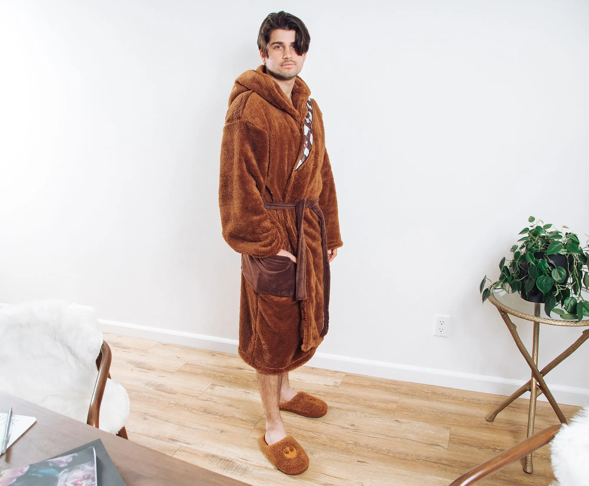 Star Wars Chewbacca Robe and Slipper Set for Adults