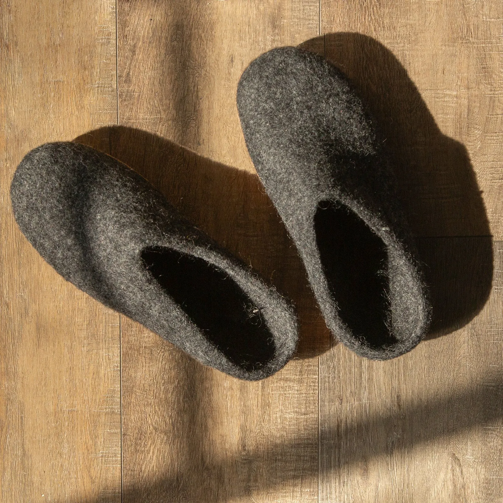 Stone Gray | Luxury Organic Merino Wool Slippers