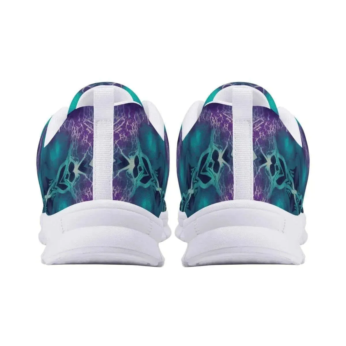 Teal and Purple Men's Running Shoes