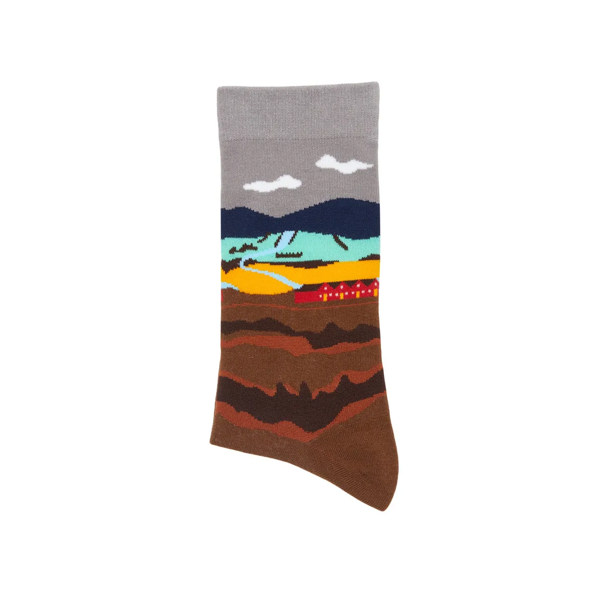 The Simple Life Printed Crew Length Socks