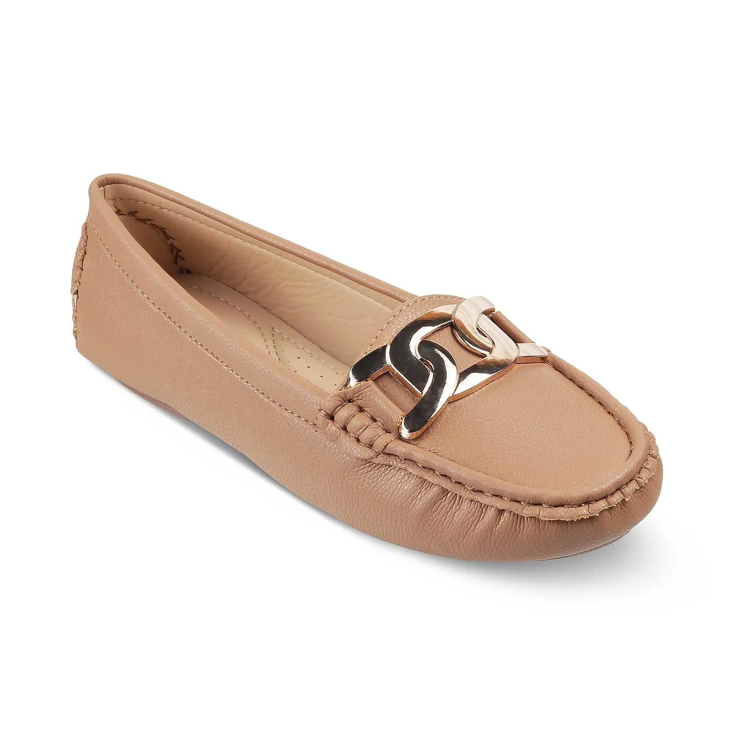 The Yon New Tan Women's Dress Loafers Tresmode