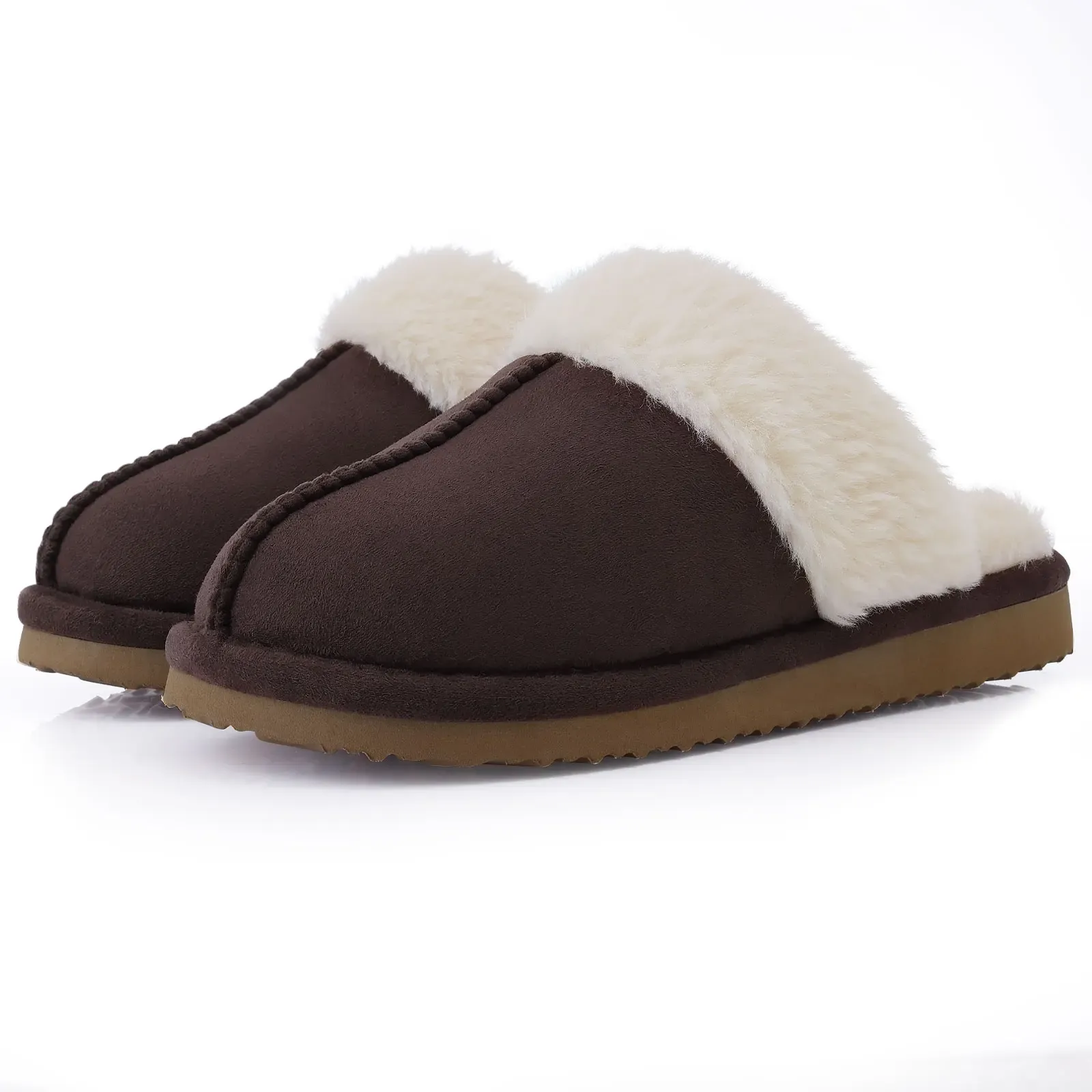 UGG Fuzzy Slippers Women's Men's Premium Sheepskin Scuffs