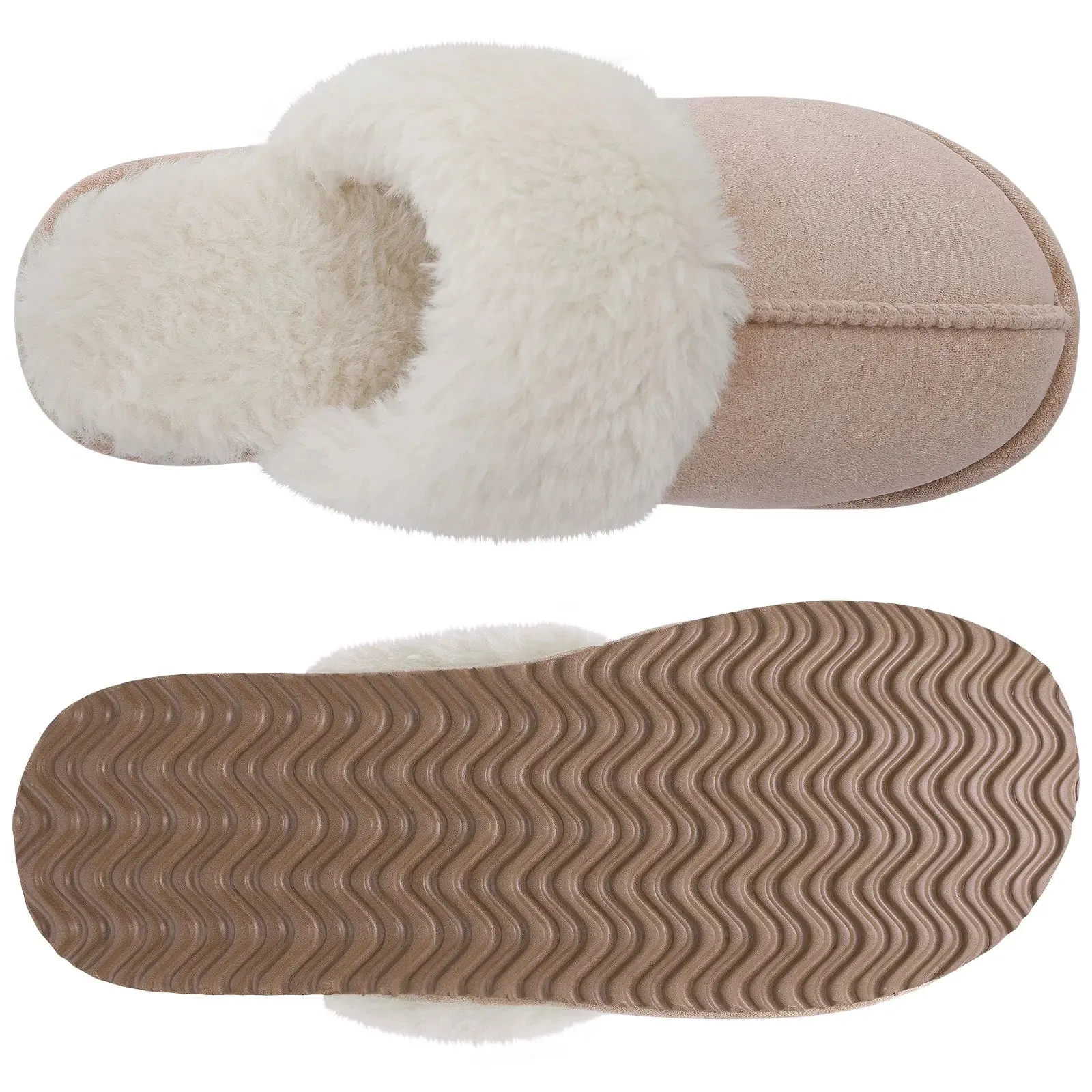 UGG Fuzzy Slippers Women's Men's Premium Sheepskin Scuffs