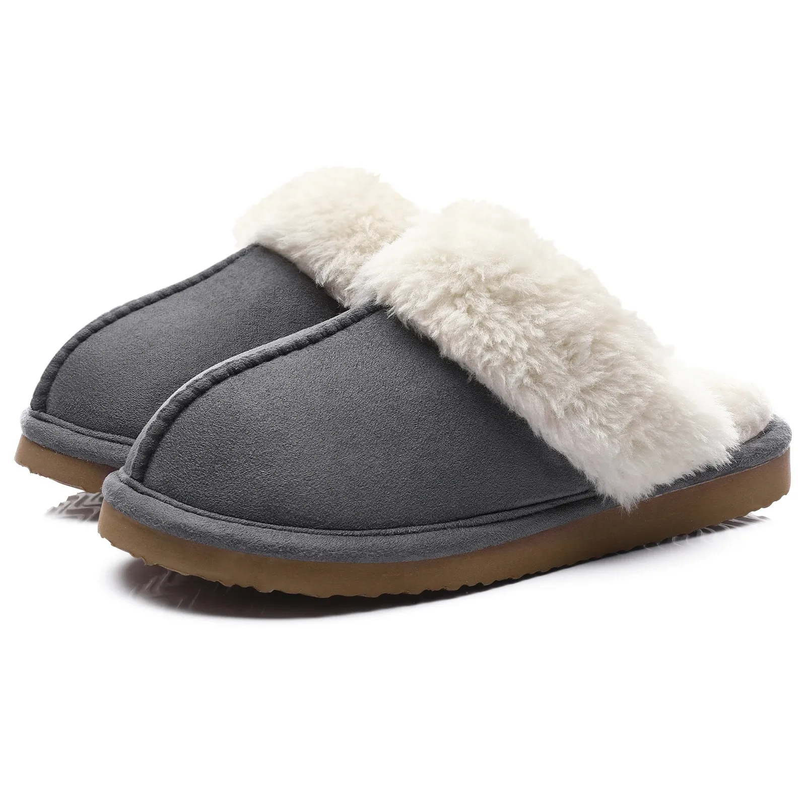 UGG Fuzzy Slippers Women's Men's Premium Sheepskin Scuffs