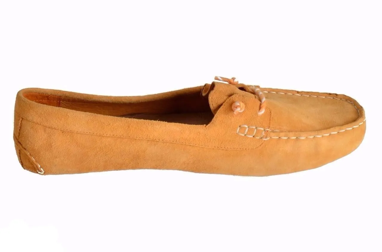 UGG SAYDE YELLOW MOCCASINS