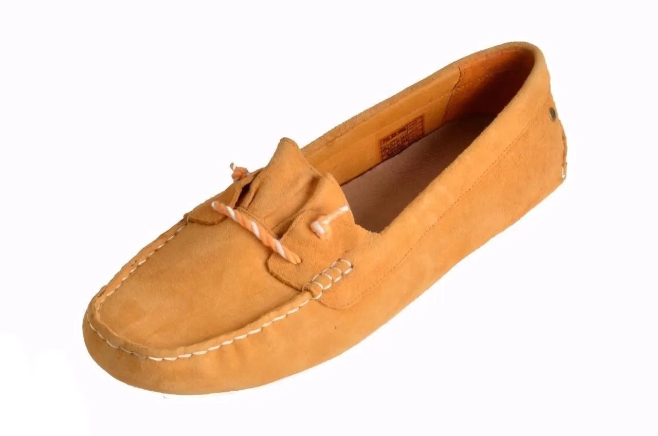 UGG SAYDE YELLOW MOCCASINS