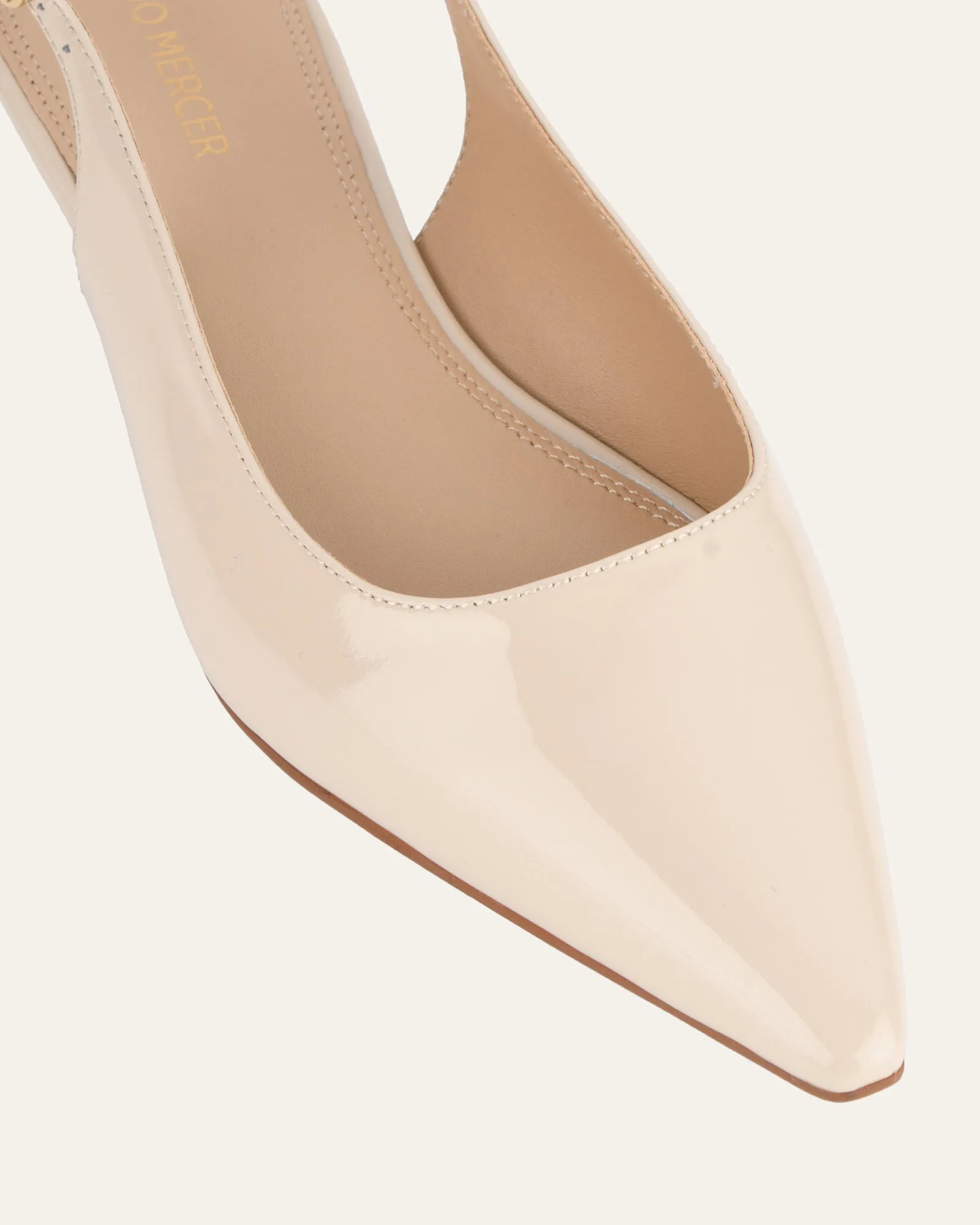 VIKTOR DRESS FLATS SAND PATENT