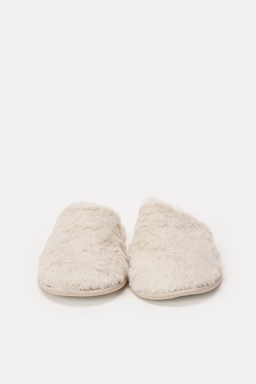 Women Beige Closed Toe Slipper