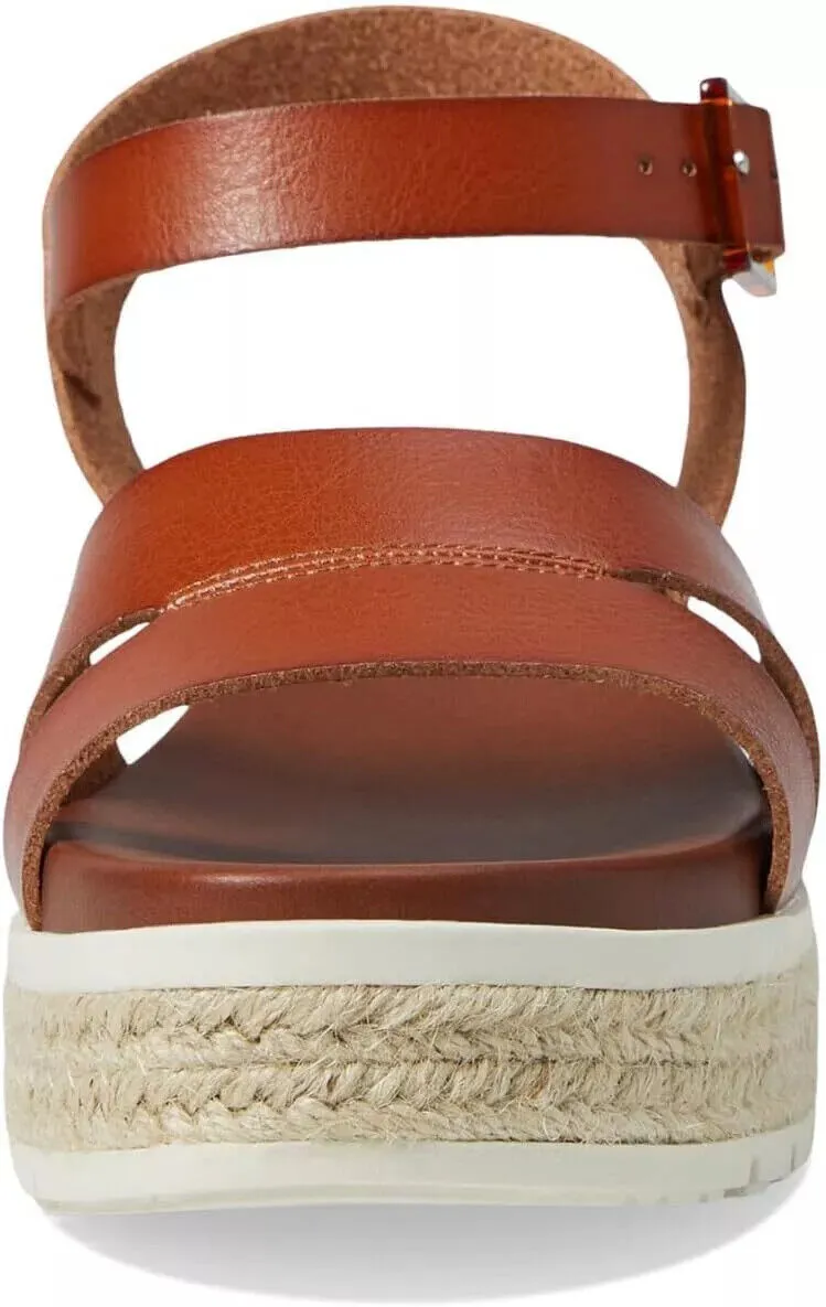 Women's Shoes MIA EVANA Platform Espadrille Wedge Sandals MH2326B COGNAC