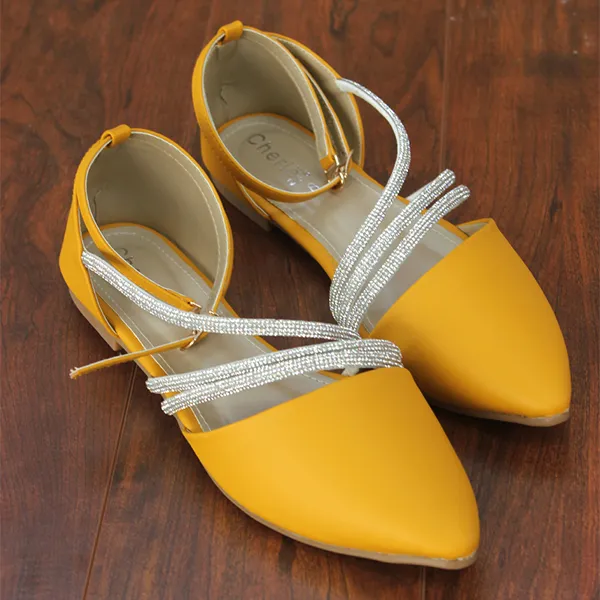 Yellow Stylish Pumps for women